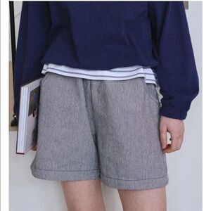 Striped Gray Women's Shorts
